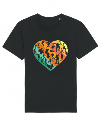 Heart Skater Skateboarding Skateboard Black