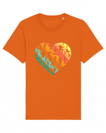 Heart Skater Skateboarding Skateboard Bright Orange