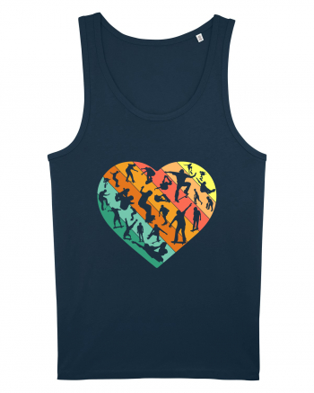 Heart Skater Skateboarding Skateboard Navy