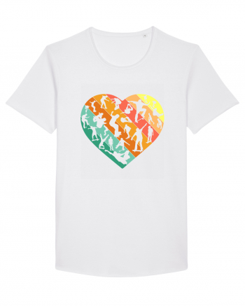 Heart Skater Skateboarding Skateboard White