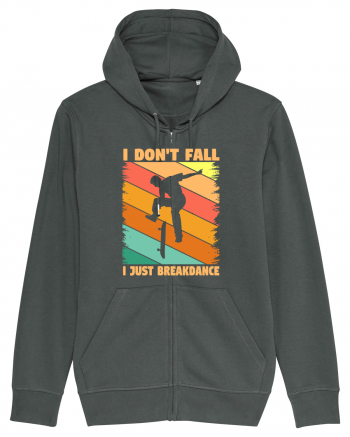 I Don't Fall I Just Brakedance Vintage Skateboarder Anthracite