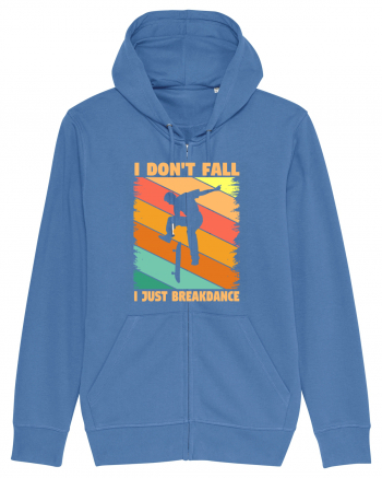 I Don't Fall I Just Brakedance Vintage Skateboarder Bright Blue