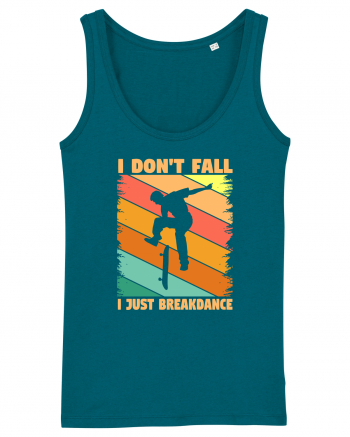 I Don't Fall I Just Brakedance Vintage Skateboarder Ocean Depth