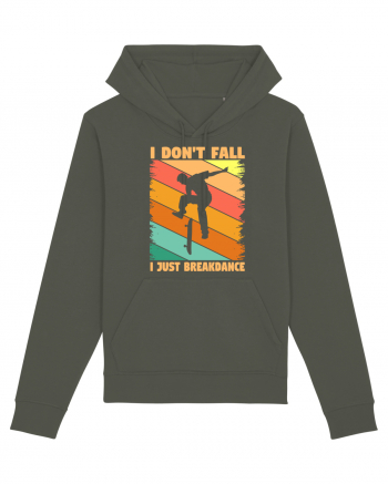 I Don't Fall I Just Brakedance Vintage Skateboarder Khaki