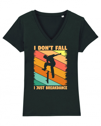 I Don't Fall I Just Brakedance Vintage Skateboarder Black