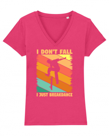 I Don't Fall I Just Brakedance Vintage Skateboarder Raspberry