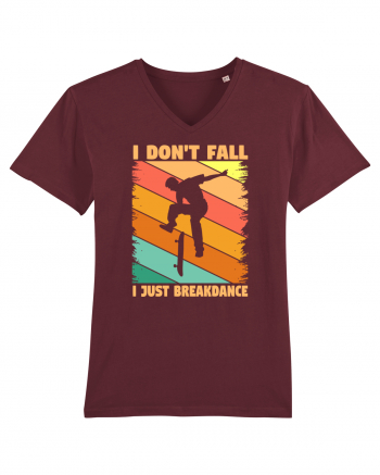 I Don't Fall I Just Brakedance Vintage Skateboarder Burgundy