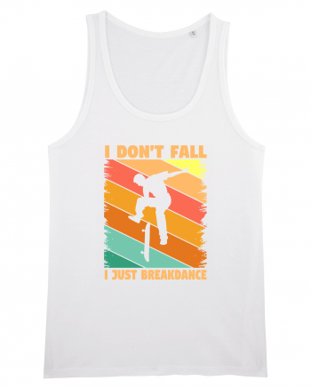 I Don't Fall I Just Brakedance Vintage Skateboarder White