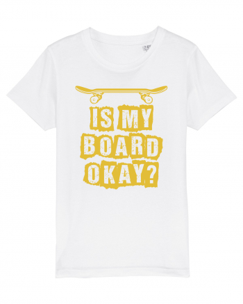 Is My Board Okay Funny Skateboarding Upside White