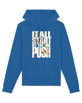 It All Start By The One Push Skateboard Royal Blue