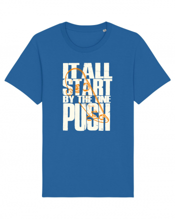 It All Start By The One Push Skateboard Royal Blue