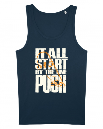 It All Start By The One Push Skateboard Navy