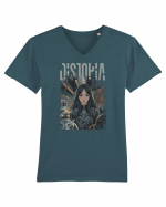 Distopia. Orasul pisicilor.  Tricou mânecă scurtă guler V Bărbat Presenter