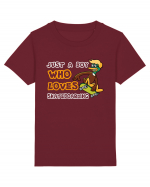 Just A Boy Who Loves Skateboarding Tricou mânecă scurtă  Copii Mini Creator