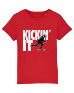 Kickin' It Skeleton Skateboarding Tricou mânecă scurtă  Copii Mini Creator