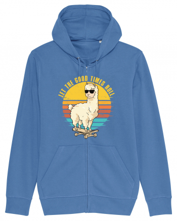 Let The Good Times Roll Lama Skateboarding Bright Blue