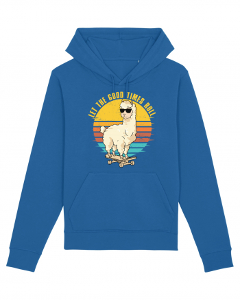 Let The Good Times Roll Lama Skateboarding Royal Blue