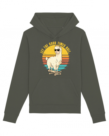 Let The Good Times Roll Lama Skateboarding Khaki