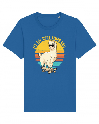 Let The Good Times Roll Lama Skateboarding Royal Blue