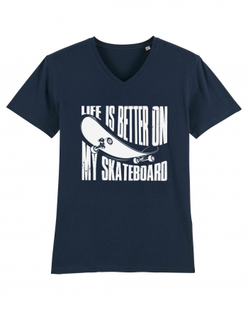 Life Is Better On My Skateboard French Navy