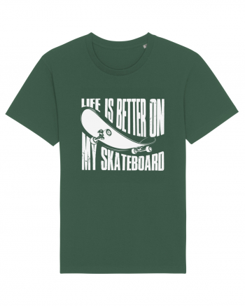 Life Is Better On My Skateboard Bottle Green