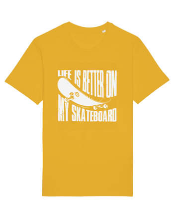 Life Is Better On My Skateboard Spectra Yellow