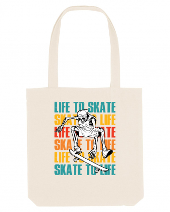 Life To Skate Skate To Life Skateboard Skeleton Rider Natural