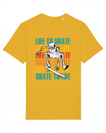 Life To Skate Skate To Life Skateboard Skeleton Rider Spectra Yellow