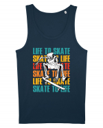 Life To Skate Skate To Life Skateboard Skeleton Rider Maiou Bărbat Runs