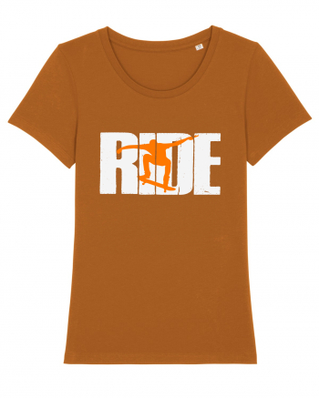 Ride Skateboarding Skateboard Roasted Orange