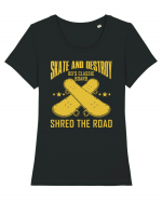 Skate and Destroy Shred The Road Tricou mânecă scurtă guler larg fitted Damă Expresser