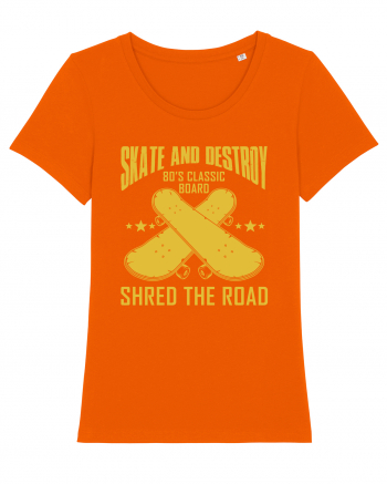 Skate and Destroy Shred The Road Bright Orange