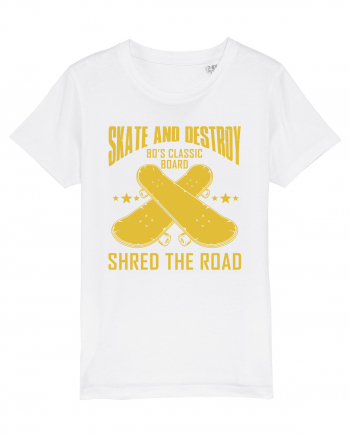 Skate and Destroy Shred The Road White