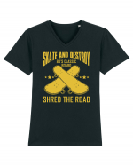 Skate and Destroy Shred The Road Tricou mânecă scurtă guler V Bărbat Presenter