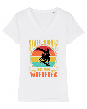 Skate Forever House Work Whenever White