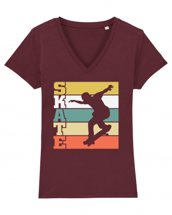 Skate Skateboarder Burgundy