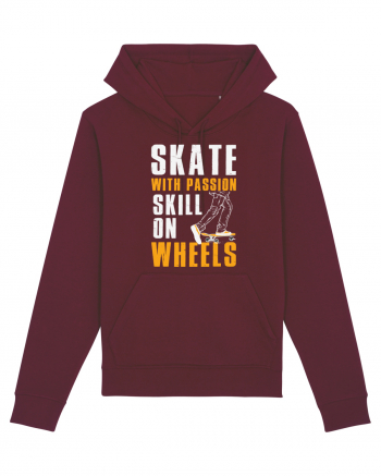 Skate With Passion Skills On Wheels Burgundy