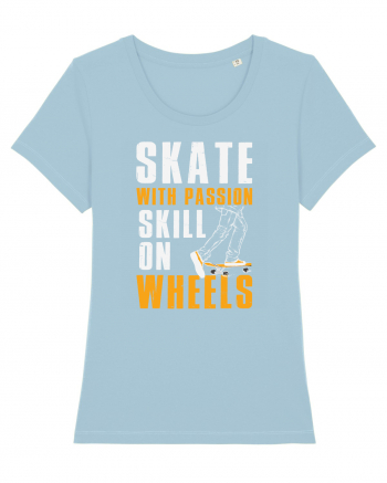 Skate With Passion Skills On Wheels Sky Blue