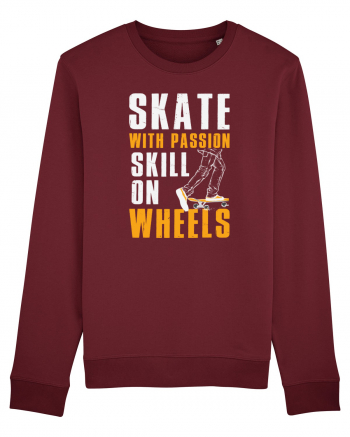 Skate With Passion Skills On Wheels Burgundy