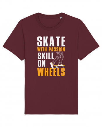 Skate With Passion Skills On Wheels Burgundy