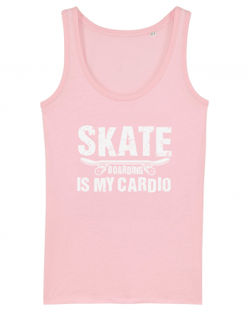 Skateboarding Is My Cardio | Cool Skater Cotton Pink