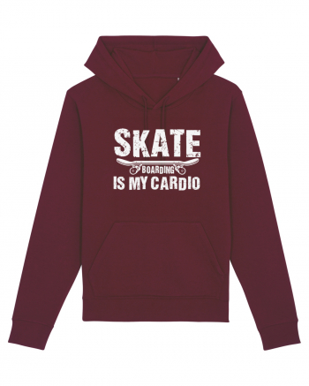 Skateboarding Is My Cardio | Cool Skater Burgundy