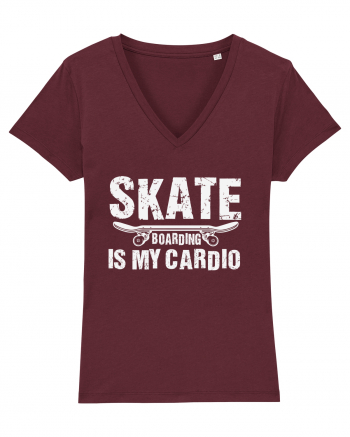 Skateboarding Is My Cardio | Cool Skater Burgundy