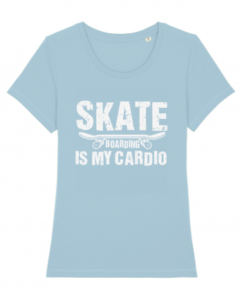 Skateboarding Is My Cardio | Cool Skater Sky Blue