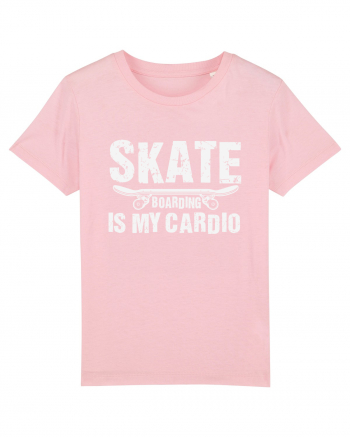 Skateboarding Is My Cardio | Cool Skater Cotton Pink