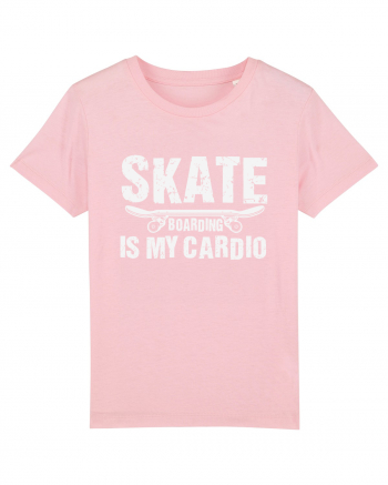 Skateboarding Is My Cardio | Cool Skater Cotton Pink