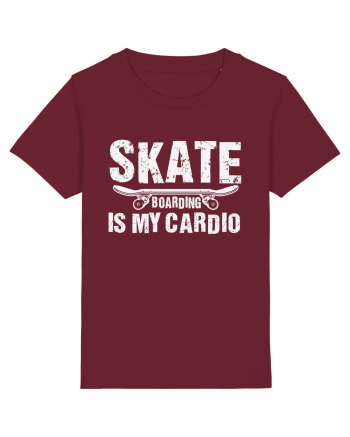 Skateboarding Is My Cardio | Cool Skater Burgundy