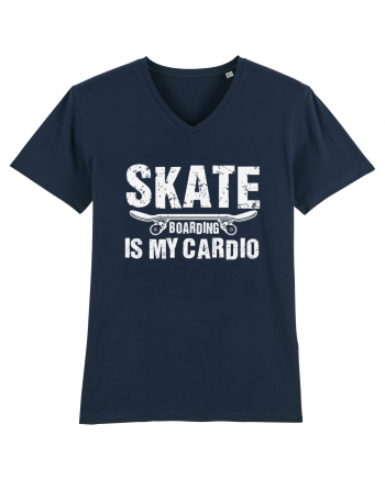 Skateboarding Is My Cardio | Cool Skater French Navy