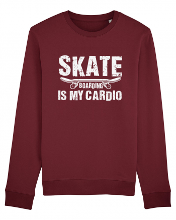 Skateboarding Is My Cardio | Cool Skater Burgundy