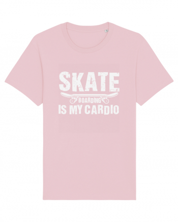 Skateboarding Is My Cardio | Cool Skater Cotton Pink